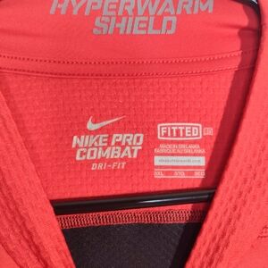 Nike Pro Combat Dri-FIT Top in Bright Red